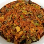 Homemade caponata on a cooking lesson in Sicily with Italian Connection Caponata